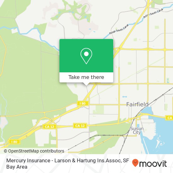 Mercury Insurance - Larson & Hartung Ins.Assoc map