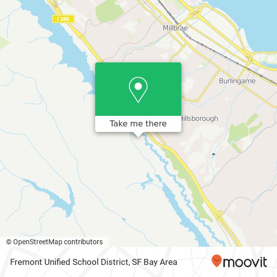 Fremont Unified School District map