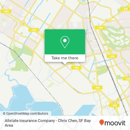 Allstate Insurance Company - Chris Chen map