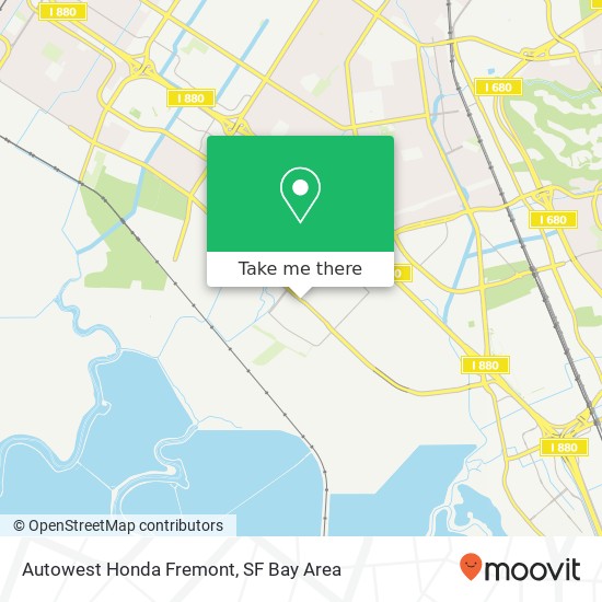 Mapa de Autowest Honda Fremont