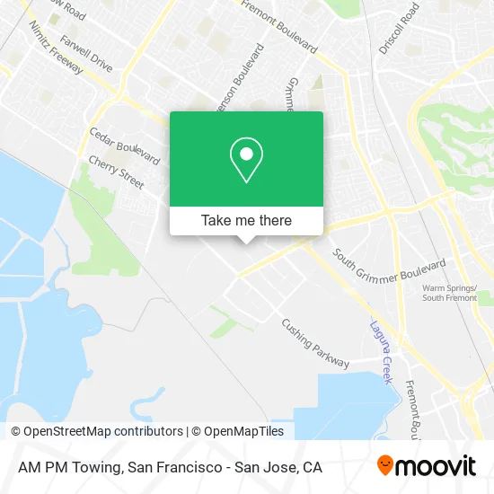 Mapa de AM PM Towing
