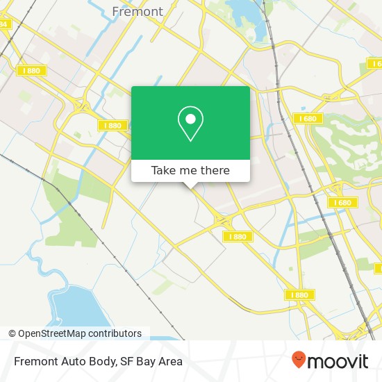 Mapa de Fremont Auto Body