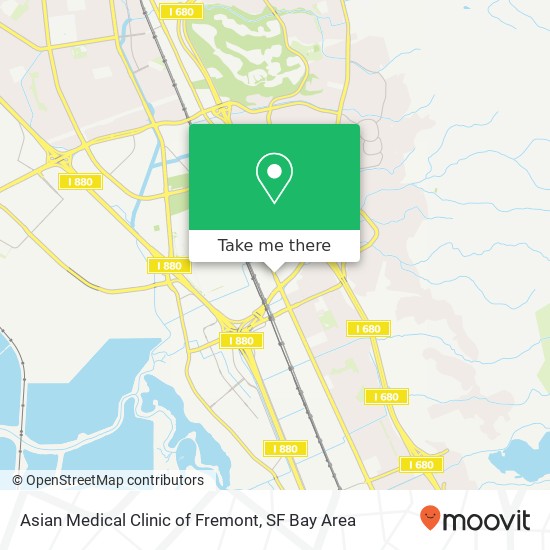 Mapa de Asian Medical Clinic of Fremont