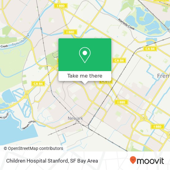 Children Hospital Stanford map