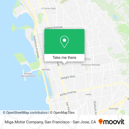 Mapa de Miga Motor Company