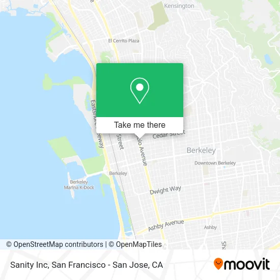 Mapa de Sanity Inc