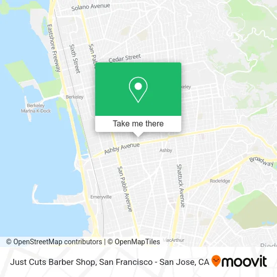 Mapa de Just Cuts Barber Shop