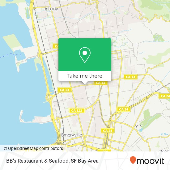 Mapa de BB's Restaurant & Seafood