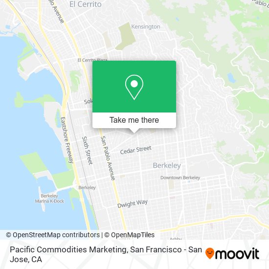 Pacific Commodities Marketing map