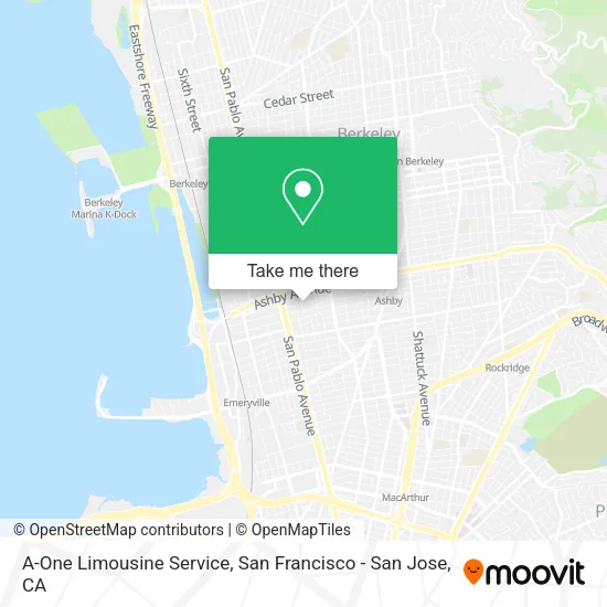 Mapa de A-One Limousine Service