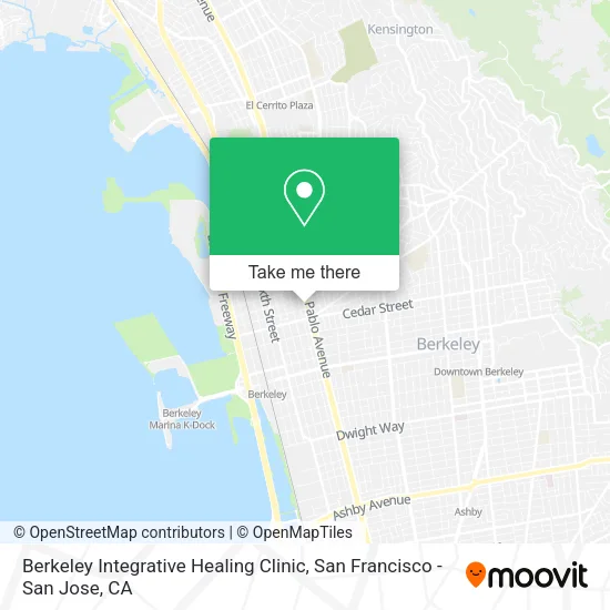 Mapa de Berkeley Integrative Healing Clinic