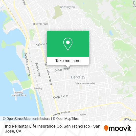 Mapa de Ing Reliastar Life Insurance Co