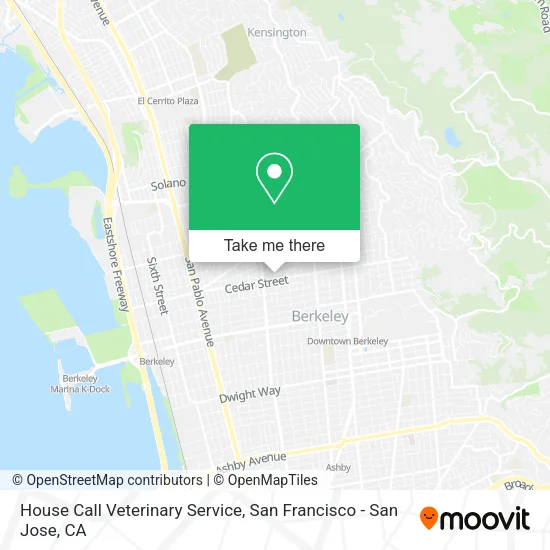 Mapa de House Call Veterinary Service