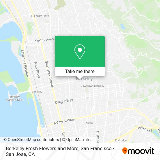 Mapa de Berkeley Fresh Flowers and More