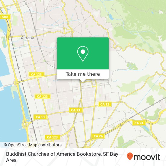 Buddhist Churches of America Bookstore map