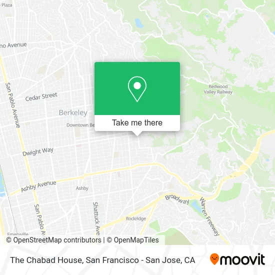 The Chabad House map