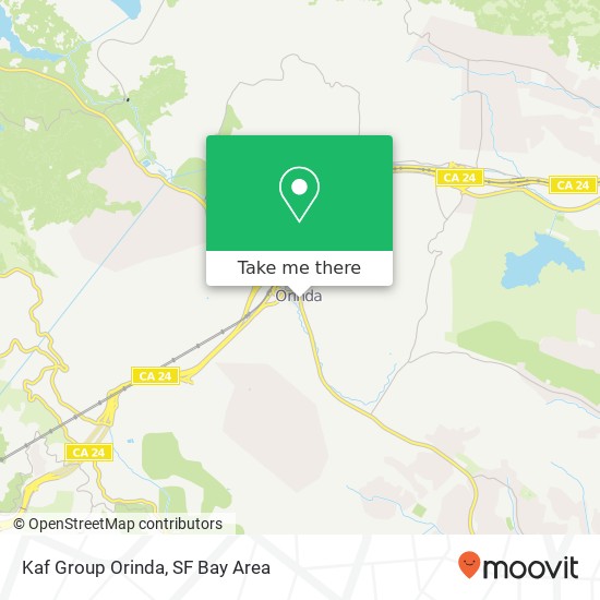 Kaf Group Orinda map