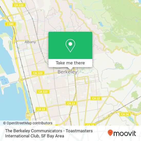 The Berkeley Communicators - Toastmasters International Club map