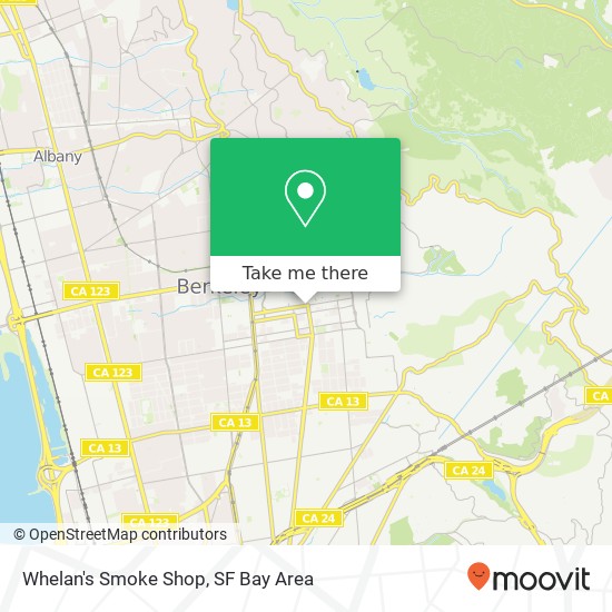Whelan's Smoke Shop map