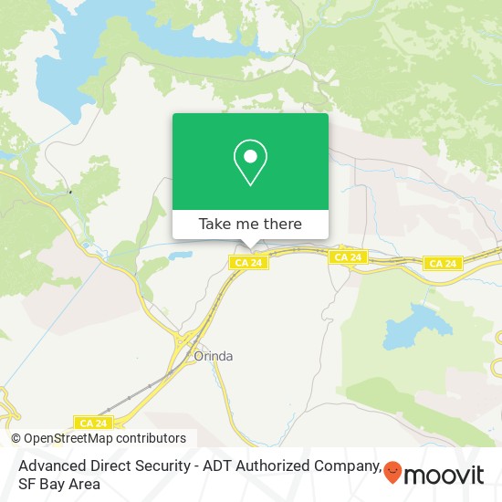 Advanced Direct Security - ADT Authorized Company map