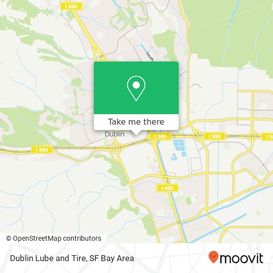 Dublin Lube and Tire map