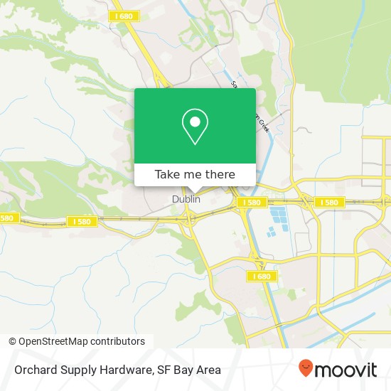 Orchard Supply Hardware map