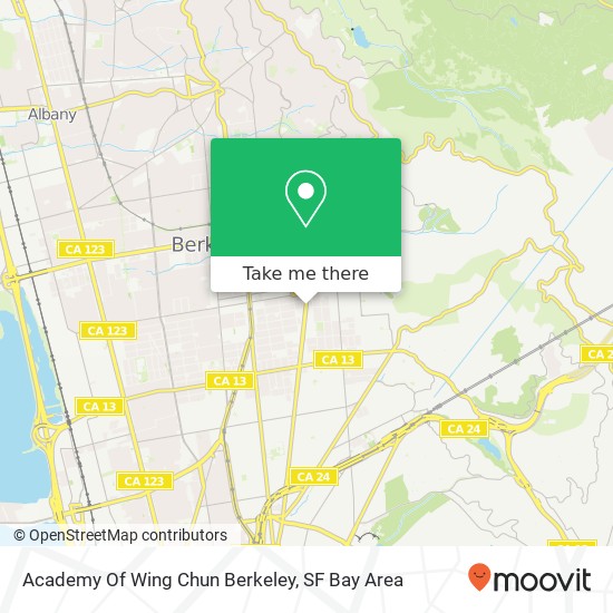 Academy Of Wing Chun Berkeley map