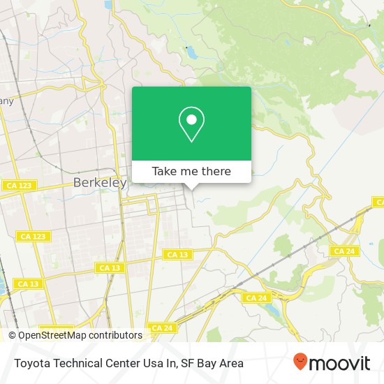 Mapa de Toyota Technical Center Usa In