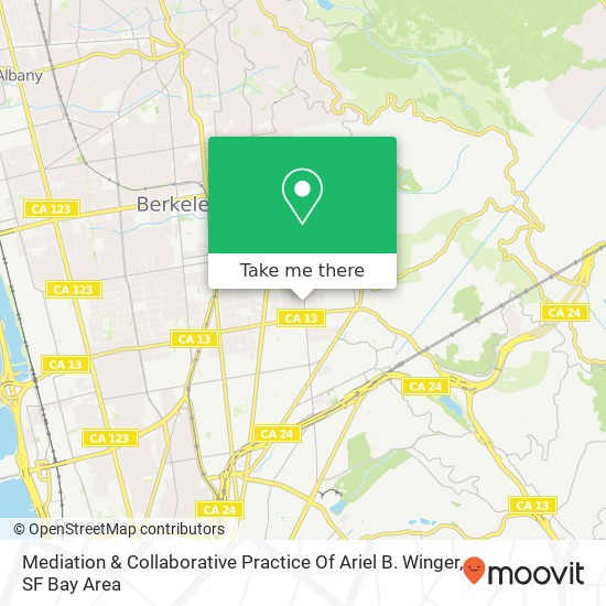 Mediation & Collaborative Practice Of Ariel B. Winger map