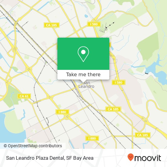 San Leandro Plaza Dental map