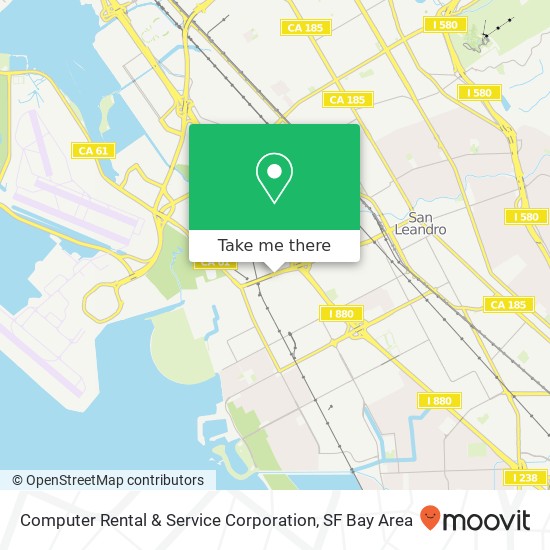 Mapa de Computer Rental & Service Corporation