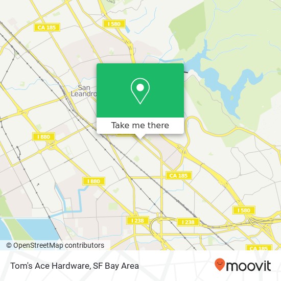 Mapa de Tom's Ace Hardware