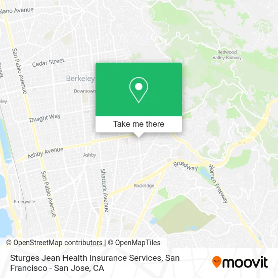 Sturges Jean Health Insurance Services map