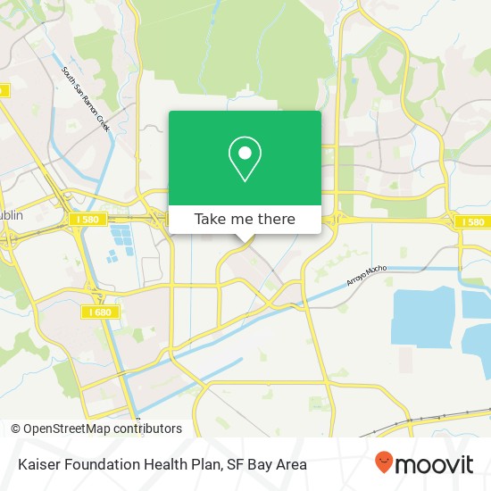 Mapa de Kaiser Foundation Health Plan