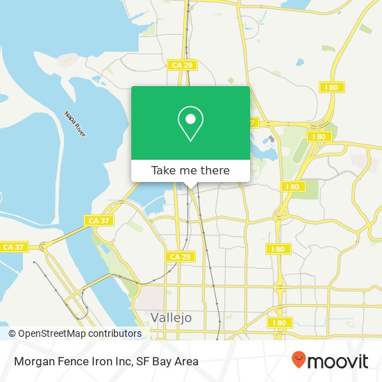 Morgan Fence Iron Inc map