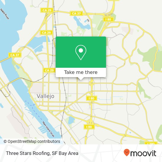 Three Stars Roofing map