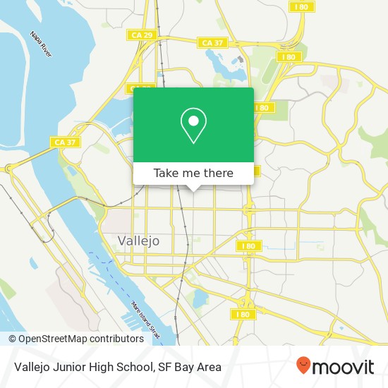 Mapa de Vallejo Junior High School