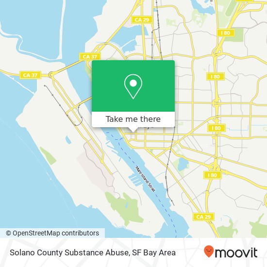 Mapa de Solano County Substance Abuse