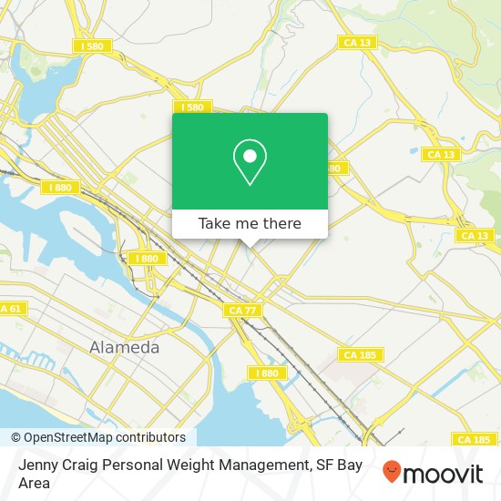 Mapa de Jenny Craig Personal Weight Management