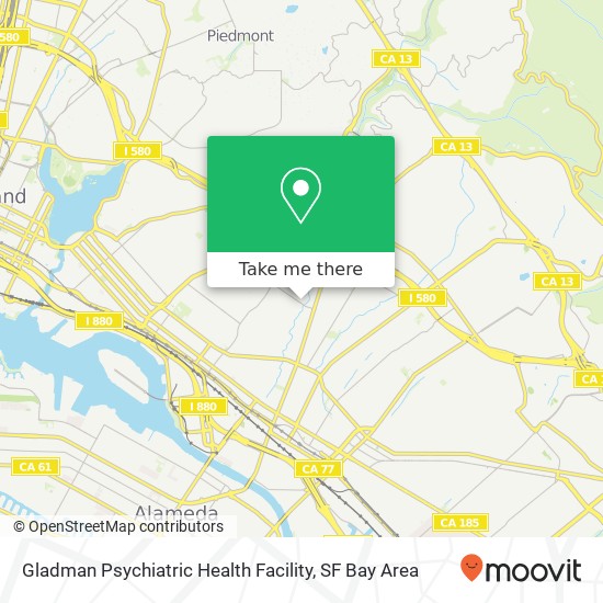 Mapa de Gladman Psychiatric Health Facility