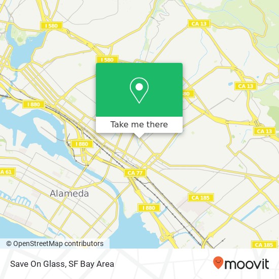 Save On Glass map