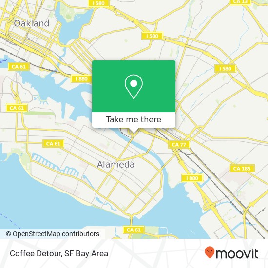 Coffee Detour map