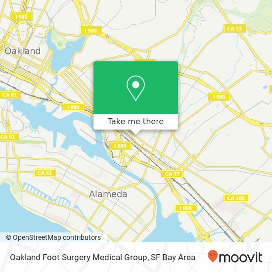 Mapa de Oakland Foot Surgery Medical Group