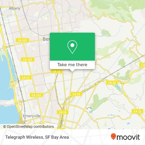 Mapa de Telegraph Wireless