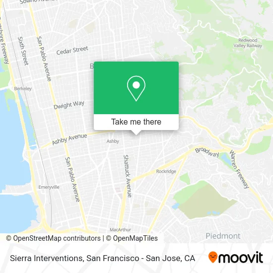 Sierra Interventions map