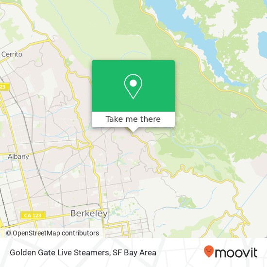 Golden Gate Live Steamers map