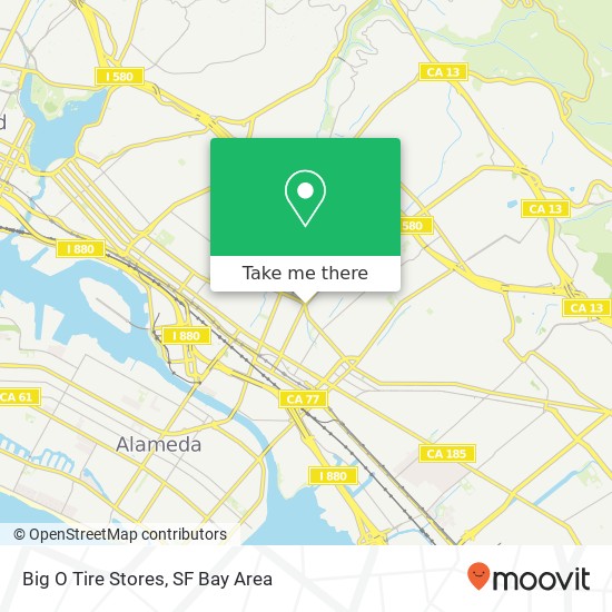 Mapa de Big O Tire Stores