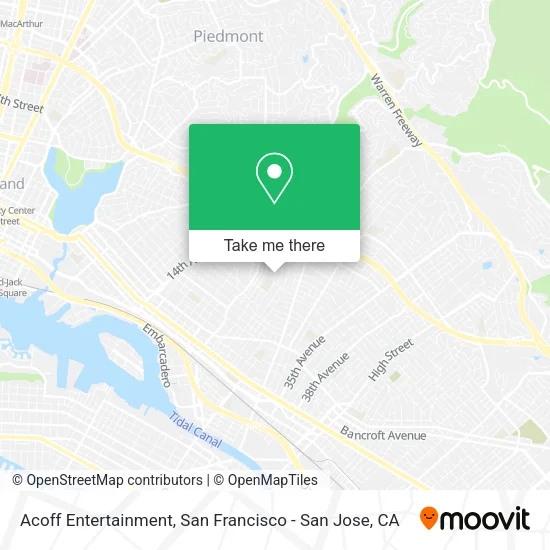 Acoff Entertainment map