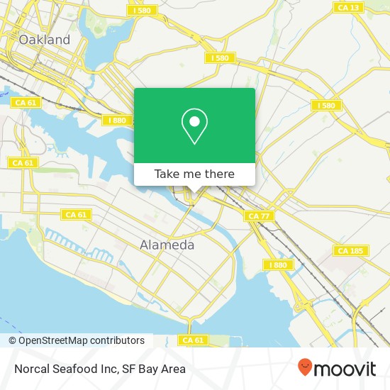 Norcal Seafood Inc map