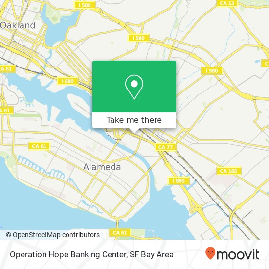 Mapa de Operation Hope Banking Center